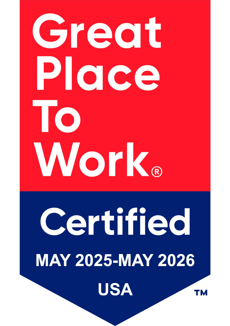 Great place to work certified April 2025 - April 2026